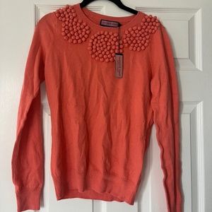 Vineyard Vines French Knot Crew Neck Sweater (Geranium, S)